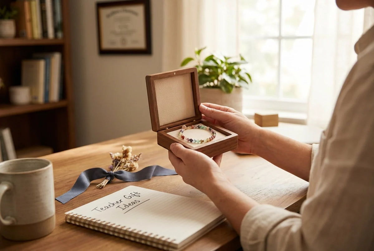 Professional header image for list-based article: Teacher Bracelet Gift: Why a Crystal Bracelet Is One of t...