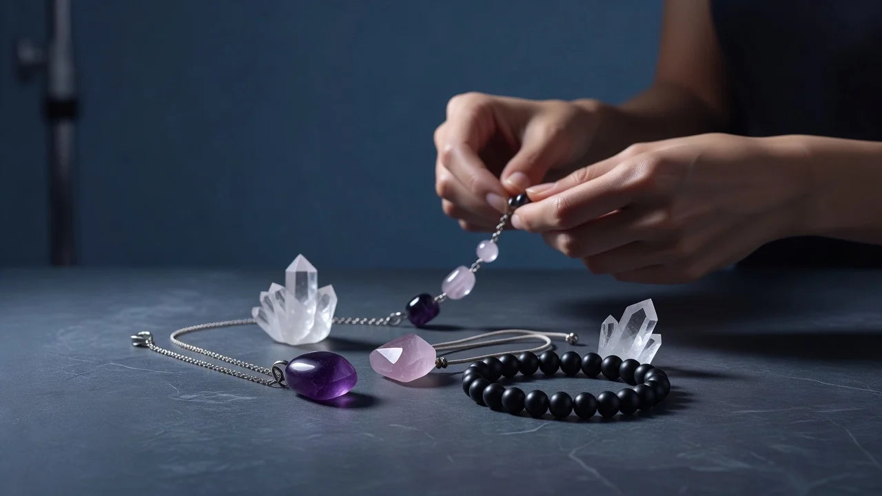 Professional header image for list-based article: Healing Crystal Jewelry: Which Stones Actually Mean Somet...