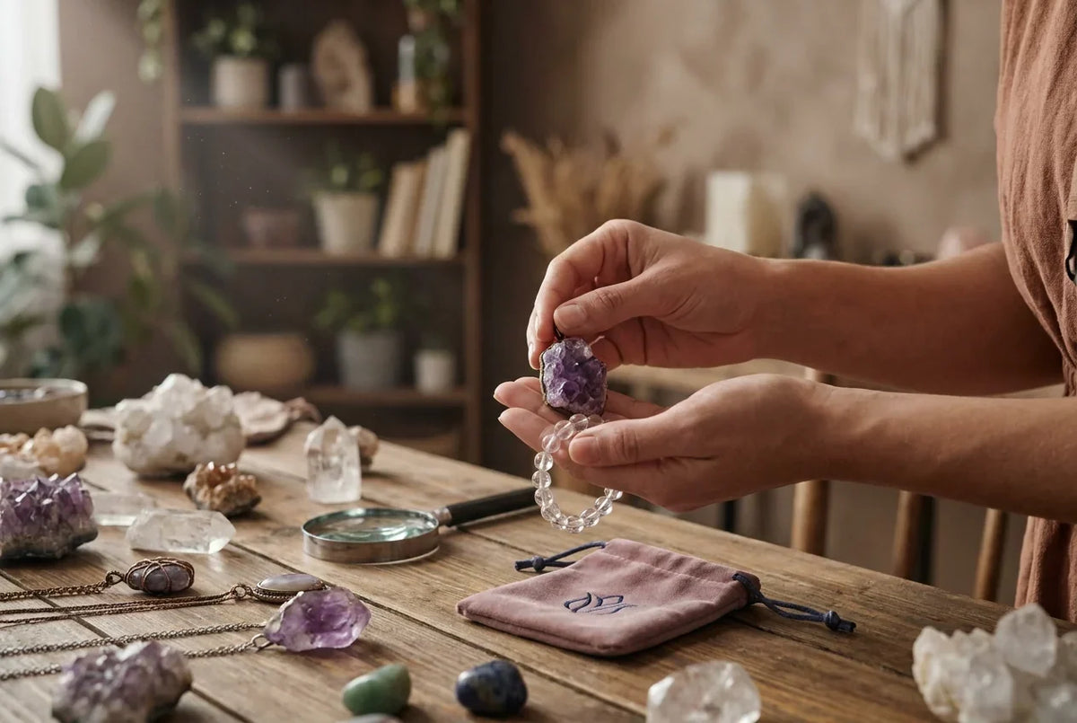 Professional header image for list-based article: Crystal Jewelry: What It Is, How It Works, and What to Lo...