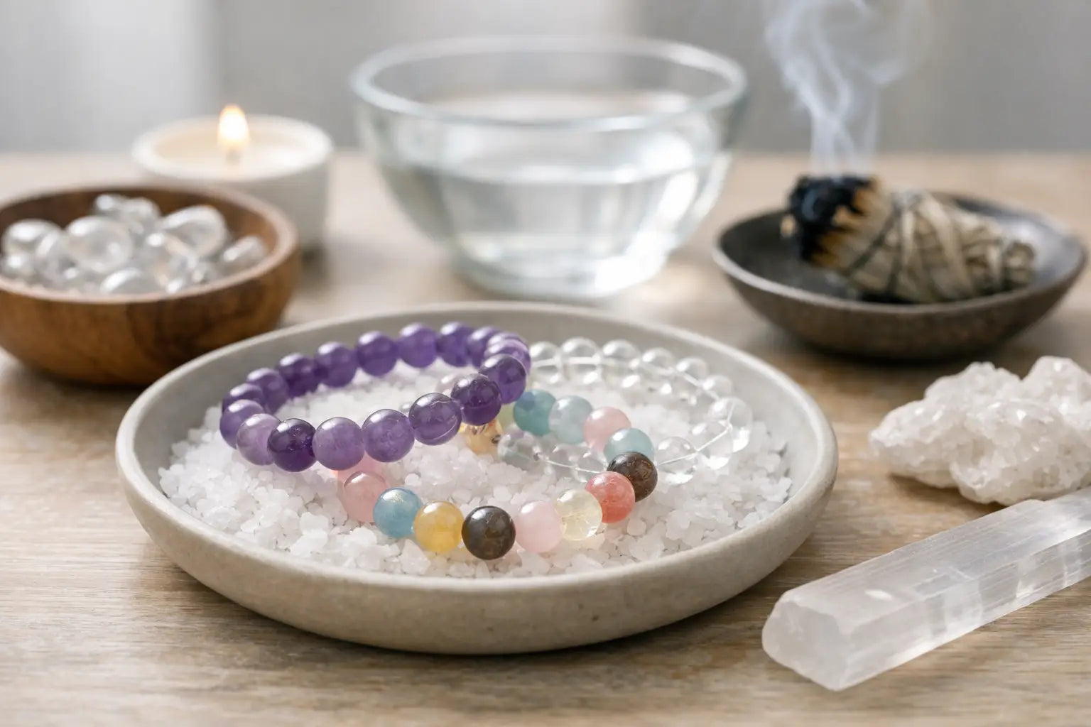 How to Cleanse Crystal Bracelets Without Damage