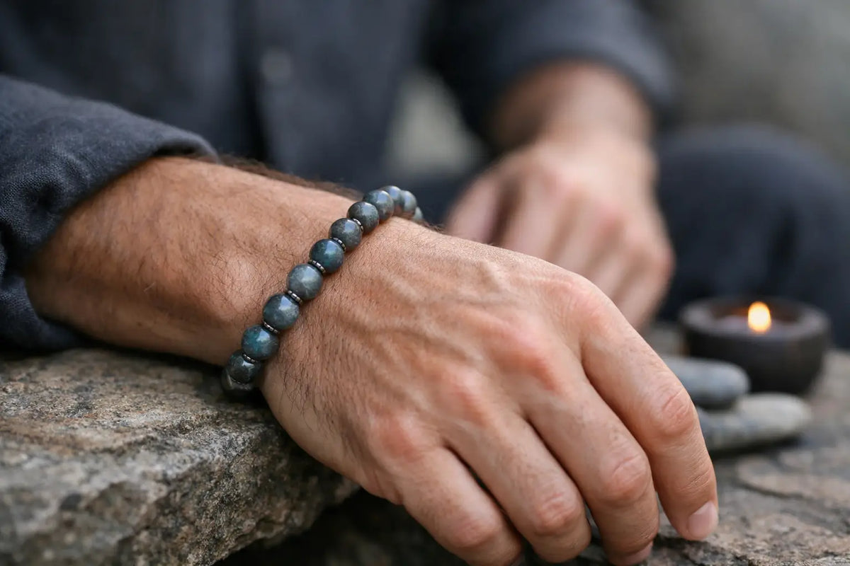 Labradorite Bracelet for Men That Feels Grounded