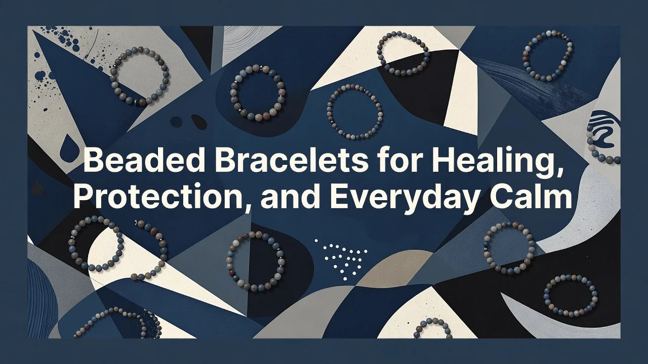 Professional header image for list-based article: Beaded Bracelets for Healing, Protection, and Everyday Calm