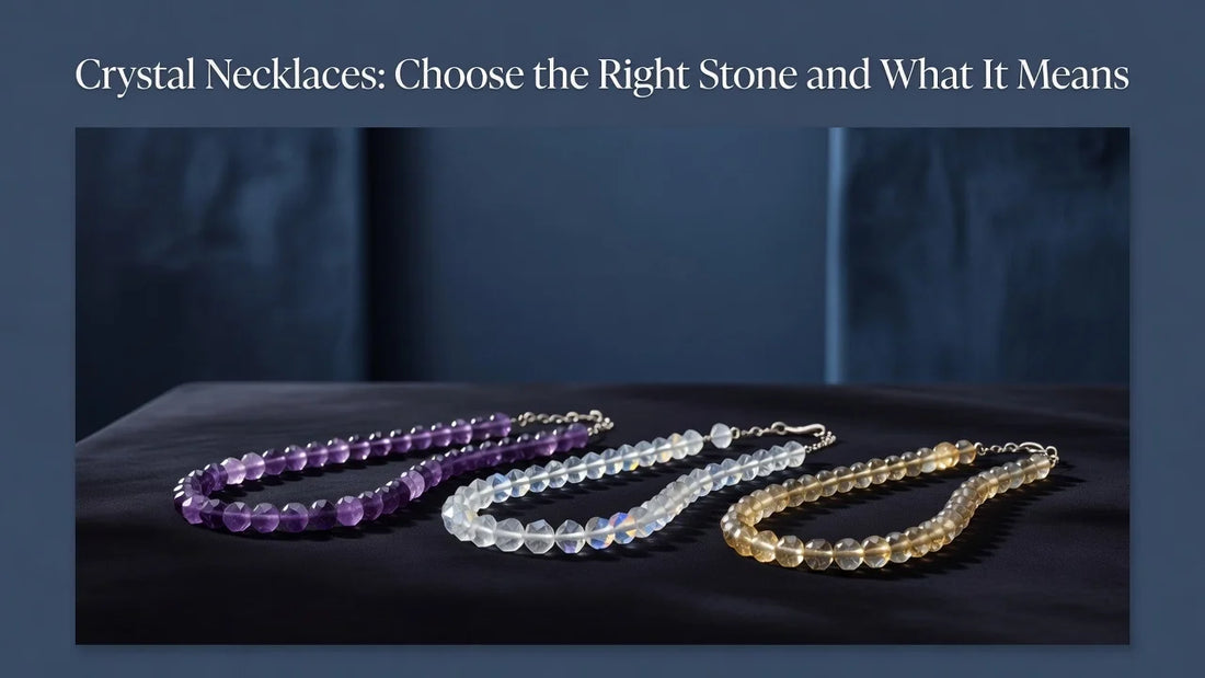 Professional header image for list-based article: Crystal Necklaces: Choose the Right Stone and What It Means