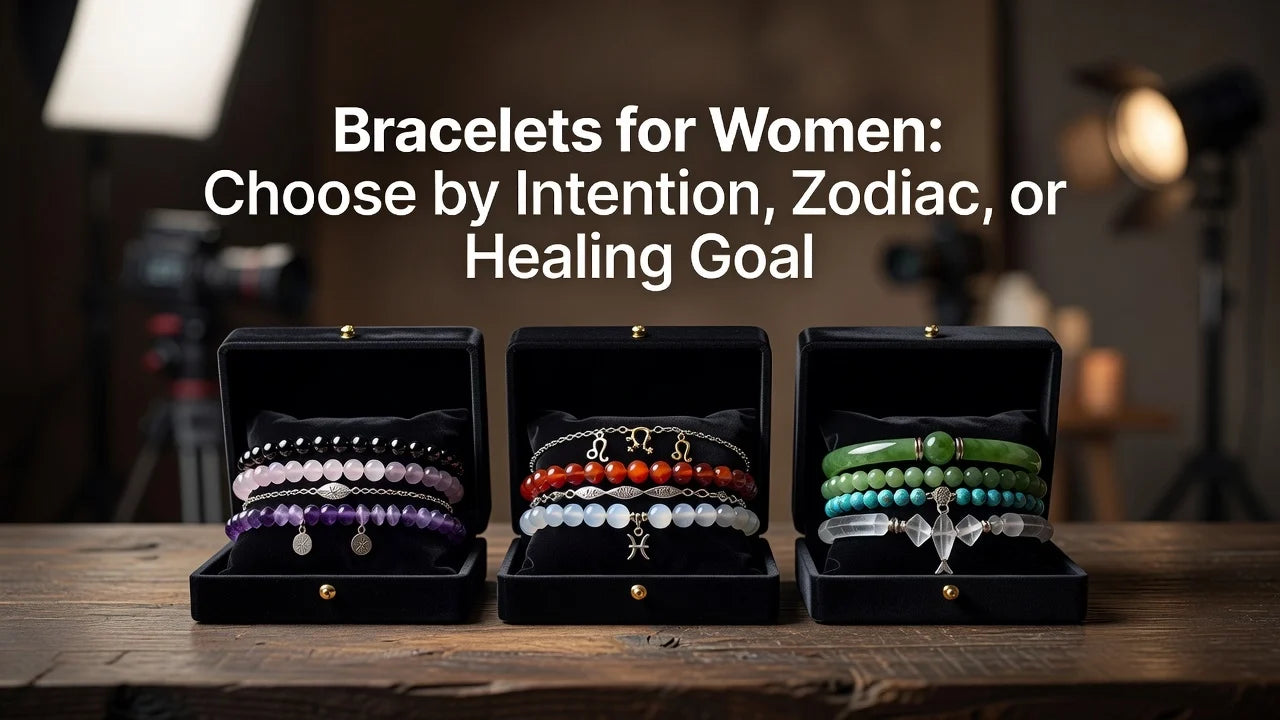 Professional header image for list-based article: Bracelets for Women: Choose by Intention, Zodiac, or Heal...