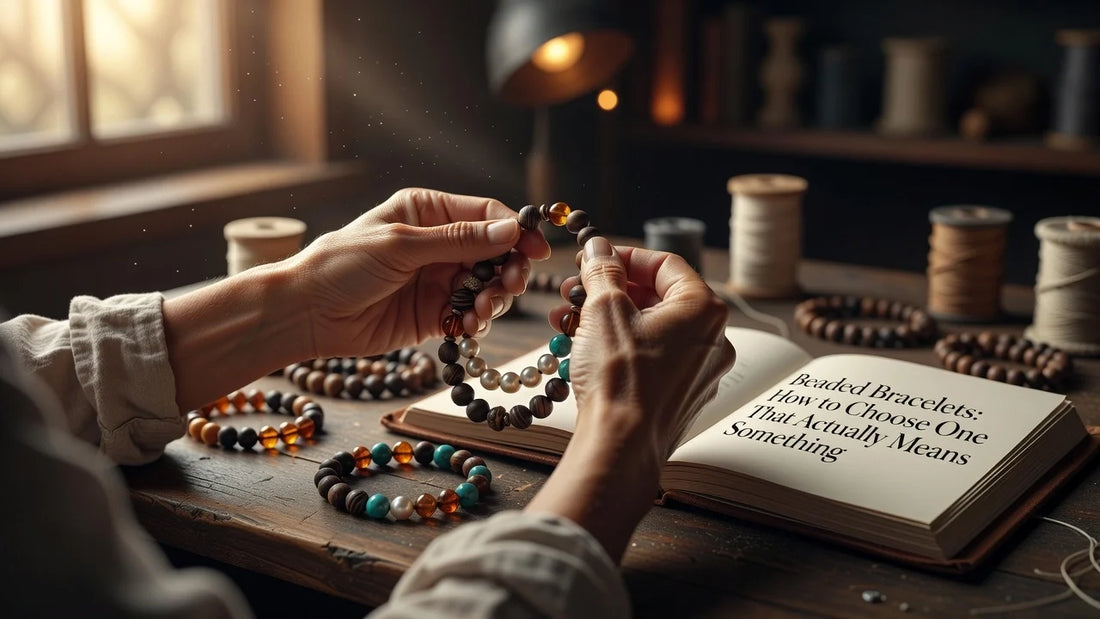 Professional header image for list-based article: Beaded Bracelets: How to Choose One That Actually Means S...