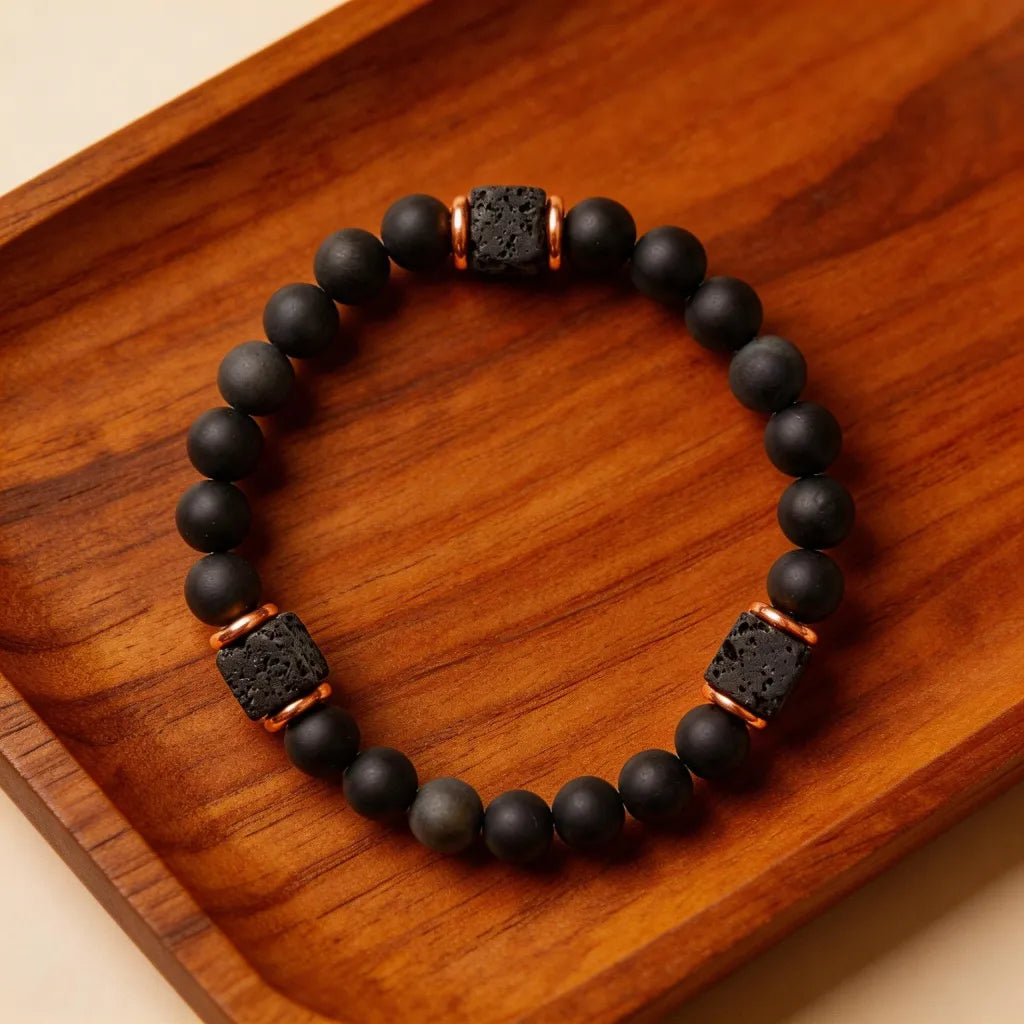 Onyx Lava Bracelet: Stay Grounded & Protected Daily