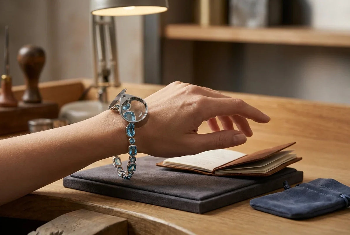 Professional header image for list-based article: What to Know Before You Buy a Blue Topaz Bracelet