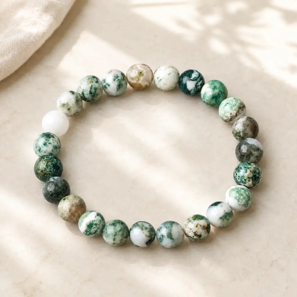 Tree Stripe Agate Gift Guide for Meaningful Bracelet Giving