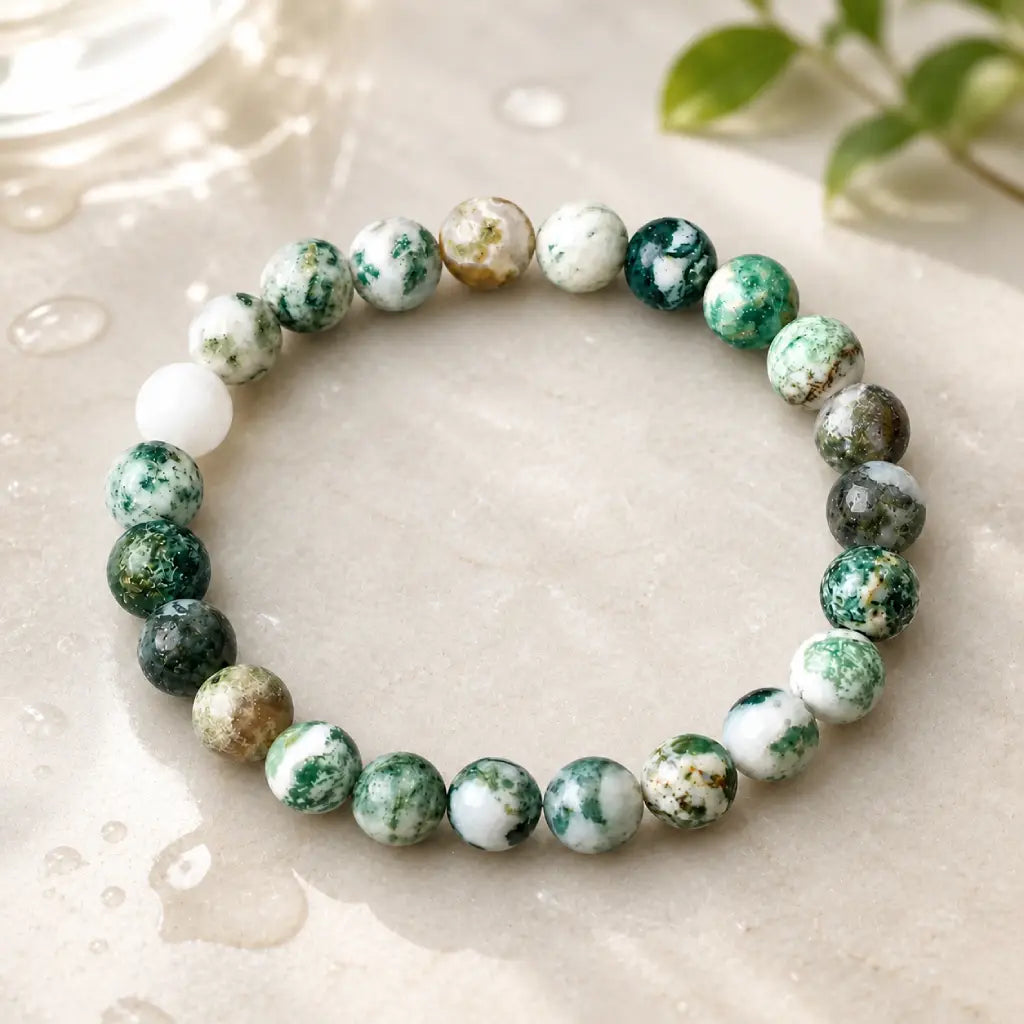 How to Cleanse and Care for a Tree Stripe Agate Bracelet