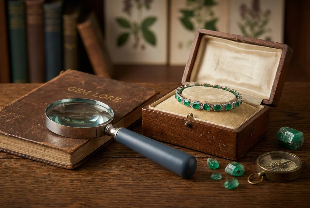 Professional header image for list-based article: What to Know Before You Buy an Emerald Bracelet