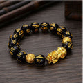 Black Onyx Pixiu Bracelet for Protection and Grounding