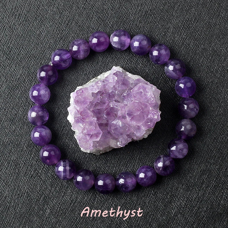 Amethyst Crystal Bracelet for Calm & Spiritual Healing