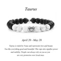 Bracelet with Taurus symbol on a white background