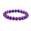 Amethyst jewelry product display with faceted gemstone bracelet and crystal elegance for premium shopping