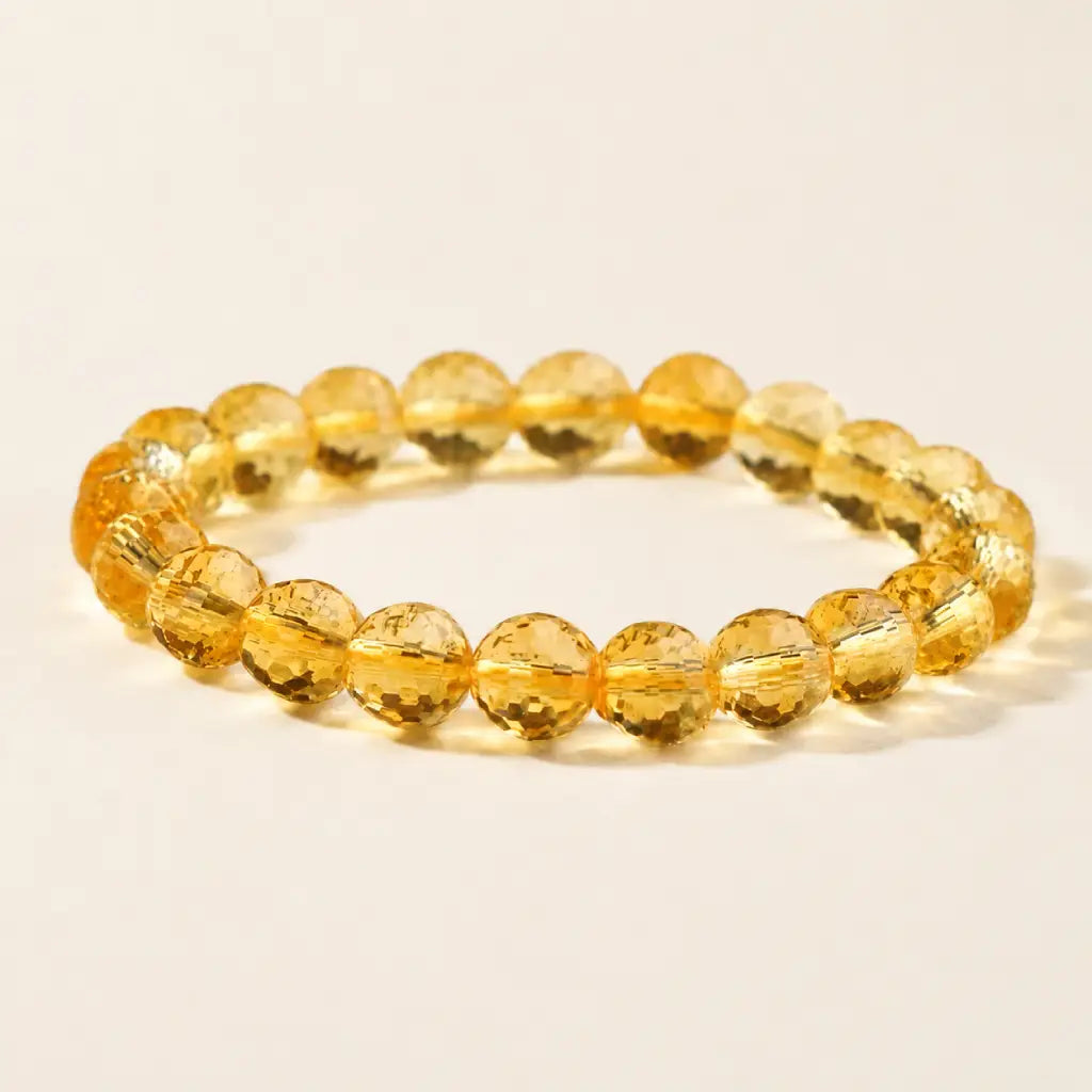 Citrine jewelry showcasing radiant yellow crystal bracelet with abundance stone beauty for joyful style