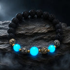 labradorite jewellery glowing lava bead bracelet with gemstone accents and calming energy appeal