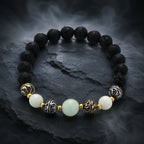 labradorite jewellery lava stone bracelet with elegant gemstone accents and calming energy appeal