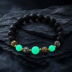 labradorite jewellery lava bead bracelet with luminous gemstones and elegant styling appeal