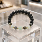 labradorite jewellery premium lava bracelet with polished gemstone accents for stylish wear