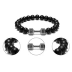 Onyx stone bracelet with size and material details including bead diameter and fit, helping users choose perfect jewelry size