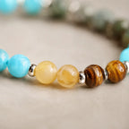 Sagittarius zodiac gemstone bracelet highlighting tiger eye beads, astrology jewelry crafted for stylish expression
